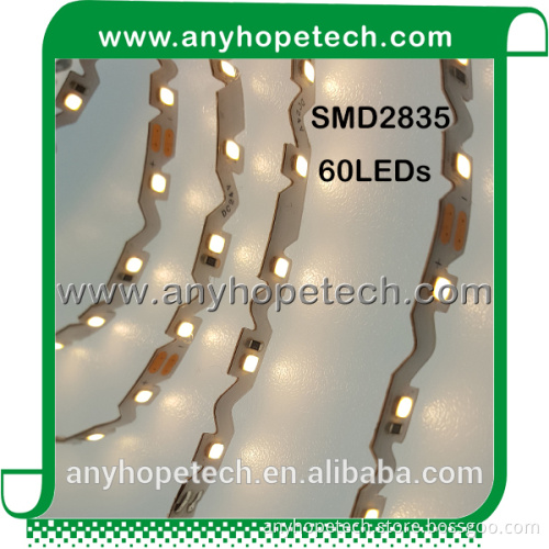 12v 24v 6mm M shaped PCB bendable led strip lights for signage